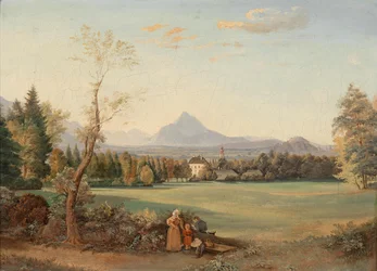 View of Hohensalzburg Fortress from Aigen